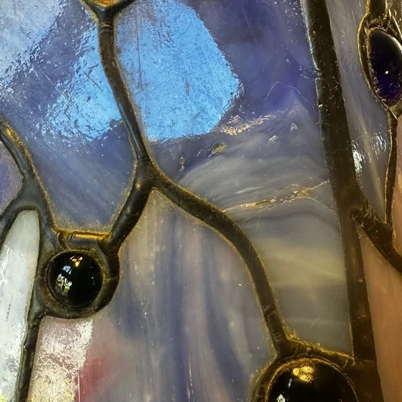 Stained Glass Dragonfly Lamp Shade - Picture 9 of 9